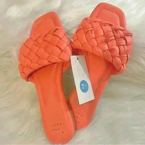 Women's Carissa Woven Slide Sandals - A New Day Pink - Picture 2 of 7